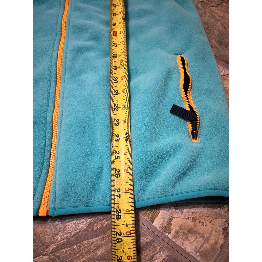 Patagonia Synchilla Fleece Vest Mens Large Blue Teal Colorblock Full Zip 25500 - Picture 8 of 8